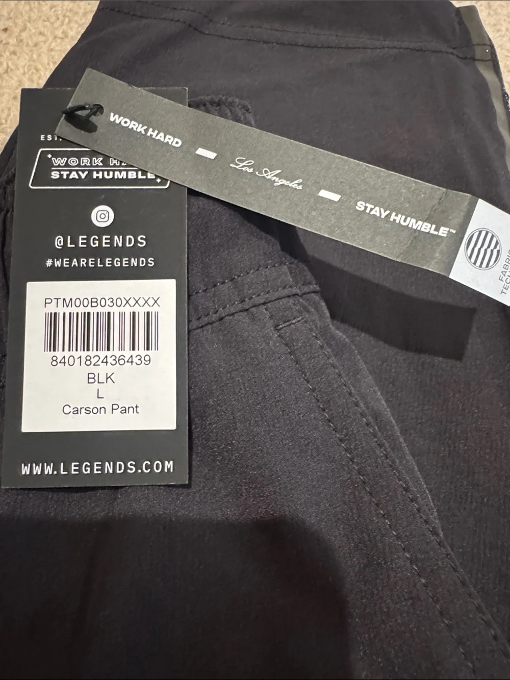 NWT LEGENDS Carson Pant - Black